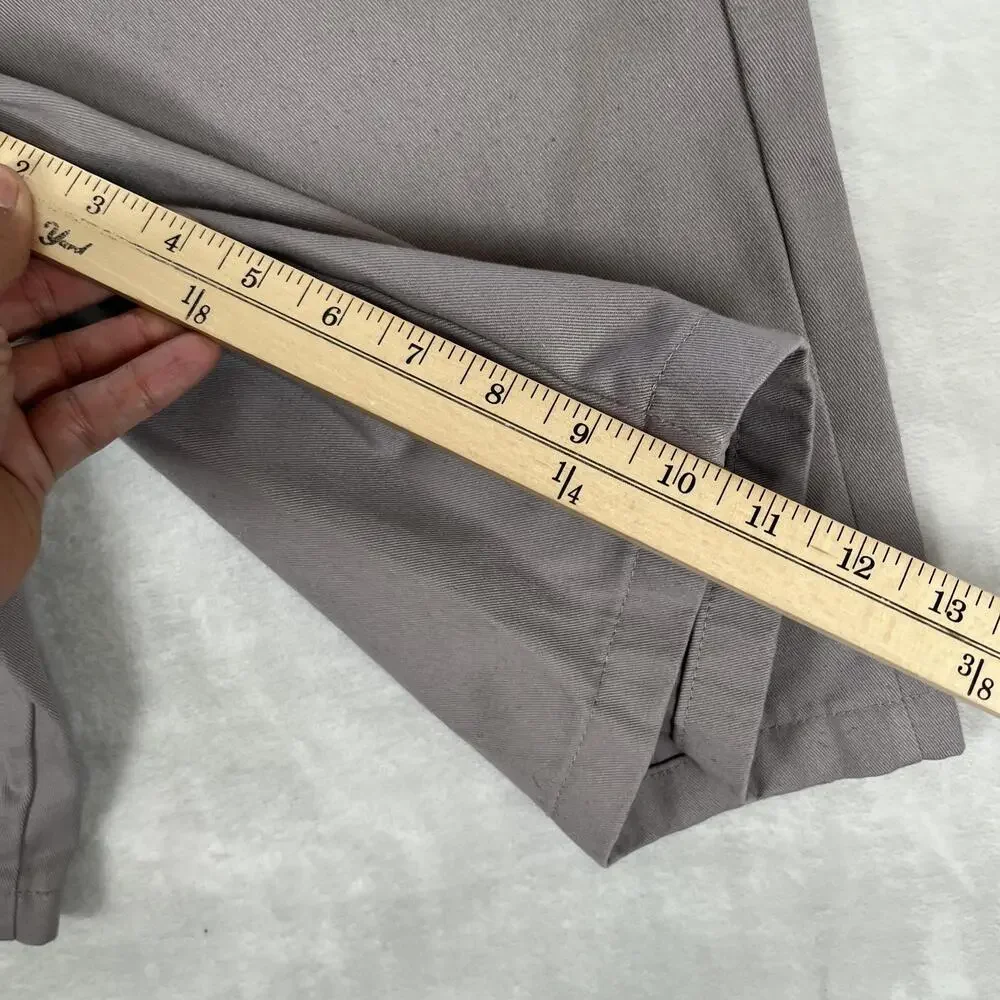 Vintage Dickies Shorts Mens 34 Gray Work Chino 10 Inseam Workwear Relaxed Fit